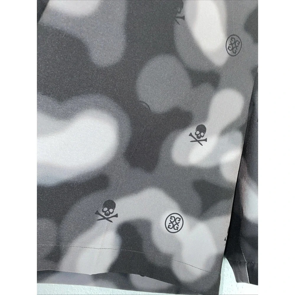 NWT G/Fore Icon Blur Camo Skull‎ Maverick Hybrid Shorts Onyx Black Size 38